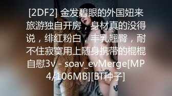 [2DF2] 金发碧眼的外国妞来旅游独自开房，身材真的没得说，绯红粉白，丰乳翘臀，耐不住寂寞用上随身携带的棍棍自慰3v - soav_evMerge[MP4/106MB][BT种子]